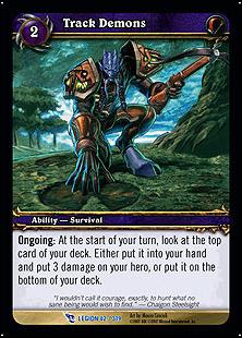 World of Warcraft: March of the Legion (Base Set) card 42 Track Demons