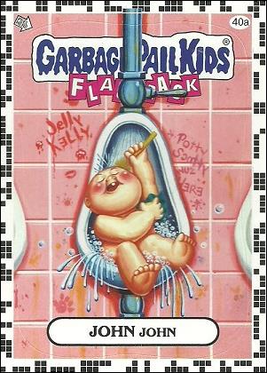 Garbage Pail Kids: Flashback Series 2 (White Border Base Set) card 40a John John