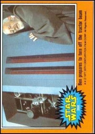 Star Wars: Series 5 (Base Set) card 268 Ben prepares to turn off the tractor beam