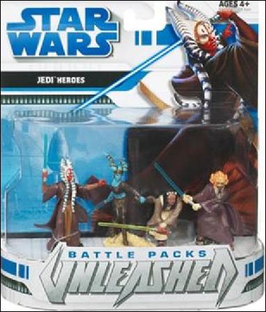 Star Wars: Unleashed Multi-Figure Battle Packs figure 41 Jedi Heroes