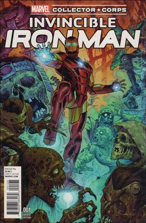 Invincible Iron Man (2015)  issue 1-YG Polybagged Tony Moore Marvel Collector Corps Cover