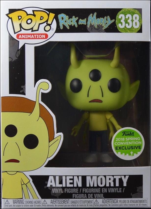 POP! Animation figure 338-B Alien Morty 2018 Spring Convention Exclusive