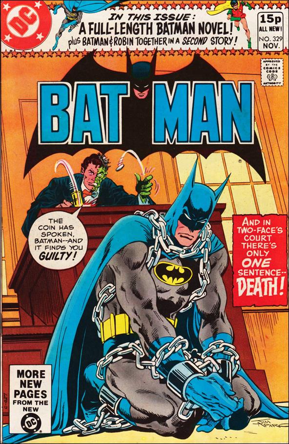 Batman (1940) issue 329-B UK Price Cover