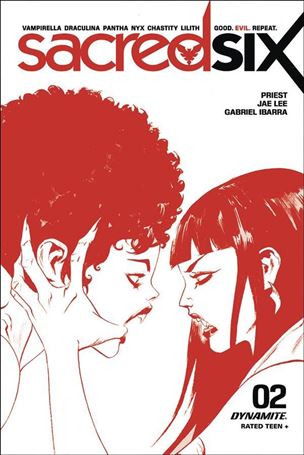 Sacred Six issue 2-I Jae Lee 1:15 Red Lint Art Cover