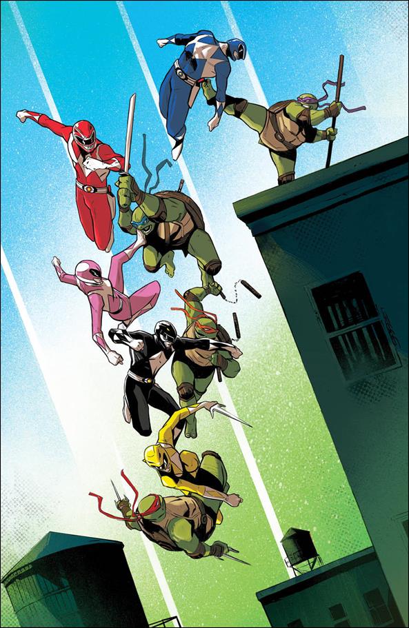 Mighty Morphin Power Rangers/Teenage Mutant Ninja Turtles issue 3-F Lee Garbett Cover