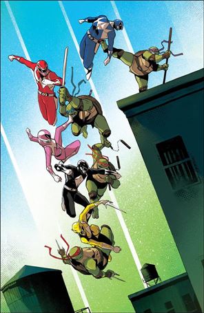 Mighty Morphin Power Rangers/Teenage Mutant Ninja Turtles issue 3-F Lee Garbett Cover