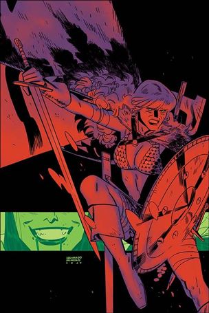 Vampirella / Red Sonja issue 4-G Leondardo Romero / Jordie Bellaire Virgin Cover