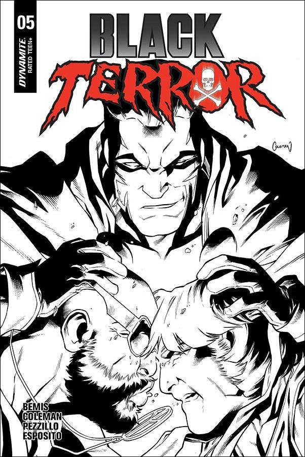 Black Terror (2019) issue 5-F Ruairi Coleman 1:30 Black & White Cover