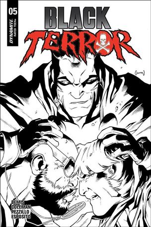 Black Terror (2019) issue 5-F Ruairi Coleman 1:30 Black & White Cover