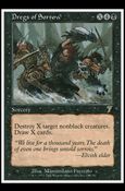 Magic the Gathering: 7th Edition (Base Set) card 129 Dregs of Sorrow