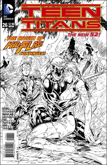 Teen Titans (2011) issue 26-B 1:25 Black & White Cover