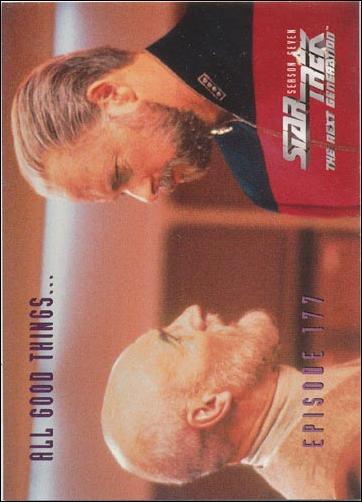 Star Trek: The Next Generation - The Episode Collection Season Seven (Base Set) card 720 All Good Things..., Episode 177-C