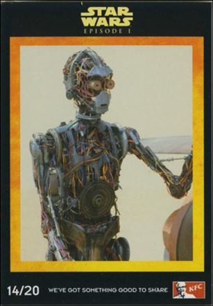Star Wars: Episode I The Phantom Menace Kentucky Fried Chicken UK (Promo) card 14/20 C-3PO