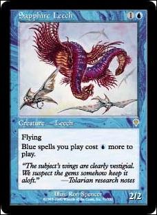 Magic the Gathering: Invasion (Base Set) card 71 Sapphire Leech