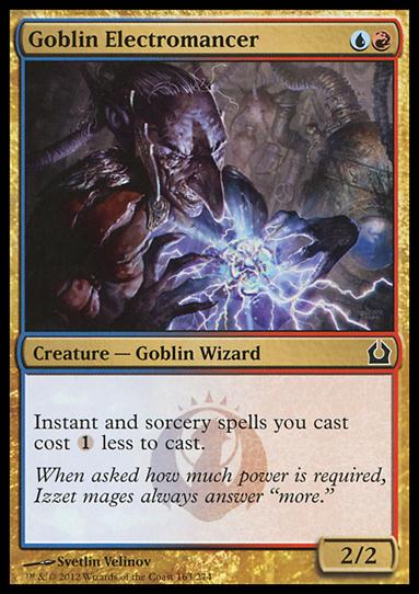 Magic the Gathering: Return to Ravnica (Base Set) card 163 Goblin Electromancer