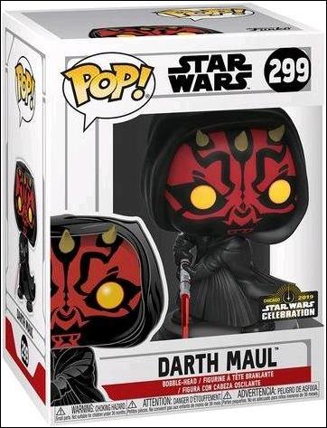 POP! Star Wars figure 299 Darth Maul Star Wars Celebration 2019