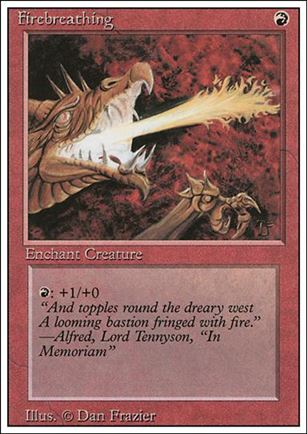 Magic the Gathering: Revised (Base Set) card 151 Firebreathing