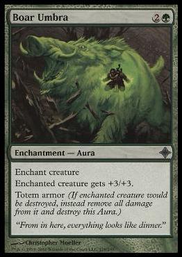 Magic the Gathering: Rise of the Eldrazi (Base Set) card 179 Boar Umbra