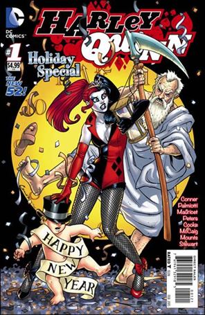 Harley Quinn Holiday Special issue 1-B New Year's Cover