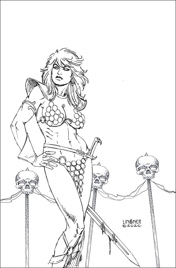 Red Sonja: Price of Blood issue 3-J Joseph Michael Linsner 1:21 B&W Virgin Cover