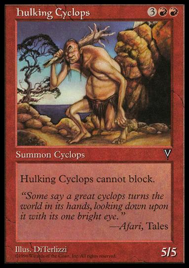 Magic the Gathering: Visions (Base Set) card 84 Hulking Cyclops