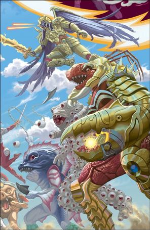 Mighty Morphin Power Rangers issue 24-C Steve Morris 1:20 Cover