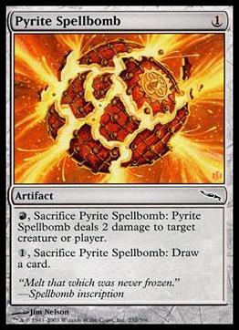 Magic the Gathering: Mirrodin (Base Set) card 232 Pyrite Spellbomb