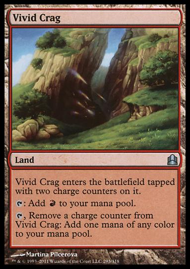 Magic the Gathering: Commander (Base Set) card 293 Vivid Crag