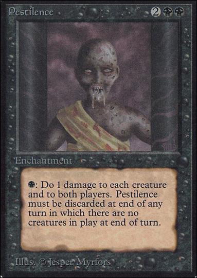 Magic the Gathering: Limited Edition Alpha (Base Set) card 120 Pestilence