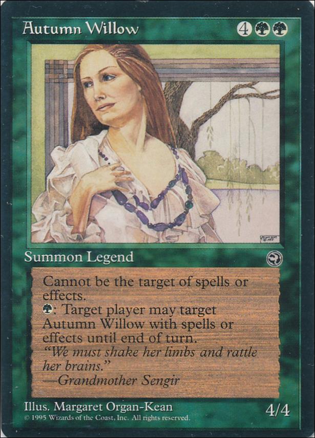 Magic the Gathering: Homelands (Base Set) card 83 Autumn Willow