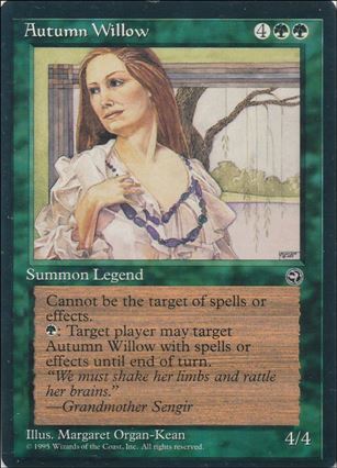 Magic the Gathering: Homelands (Base Set) card 83 Autumn Willow