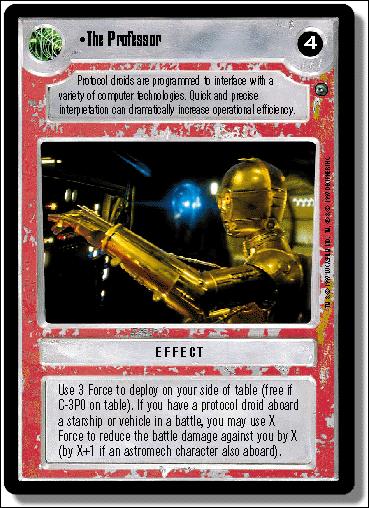 Star Wars: Dagobah Limited (Base Set) card 124 The Professor
