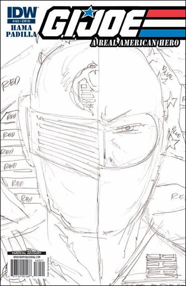 G.I. Joe: A Real American Hero issue 160-C Larry Hama 1:10 Sketch Cover