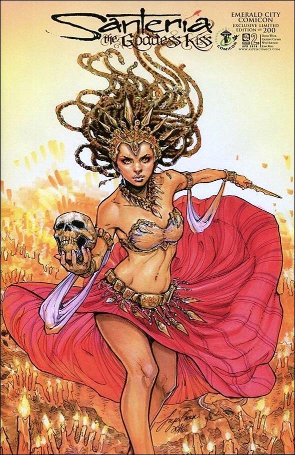 Santeria: The Goddess Kiss issue 2-D Siya Oum Emerald City Comicon Cover 1/200