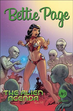 Bettie Page: The Alien Agenda issue 5-C Stephane Roux Cover