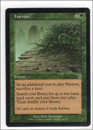 Magic the Gathering: Invasion (Base Set) card 189 Harrow