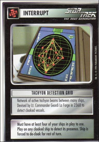 Star Trek: Premiere Unlimited (Base Set) card 139 Tachyon Detection Grid