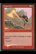 Magic the Gathering: Urza's Legacy (Base Set) card 84-B Lava Axe (foil)