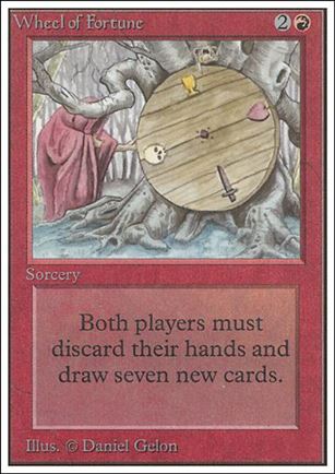 Magic the Gathering: Unlimited (Base Set) card 184 Wheel of Fortune