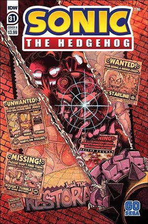 Sonic the Hedgehog (2018) issue 31-B Jon Gray Cover