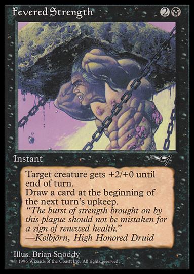 Magic the Gathering: Alliances (Base Set) card 50 Fevered Strength