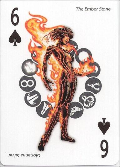 Artifacts Playing Cards (Promo) card 6 Spades The Ember Stone - Glorianna Silver