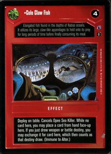 Star Wars: Reflections III (Base Set) card 50 Colo Claw Fish