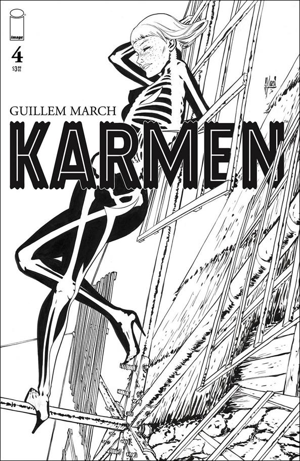 Karmen issue 4-B 1:25 Black & White Cover
