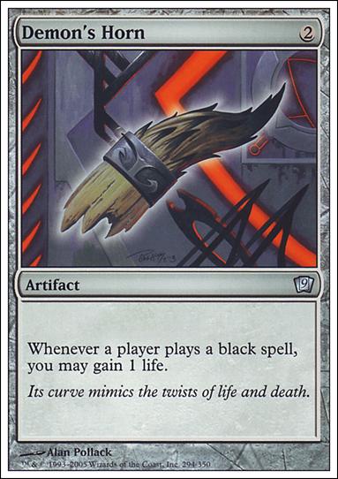 Magic the Gathering: 9th Edition (Base Set) card 294 Demon's Horn