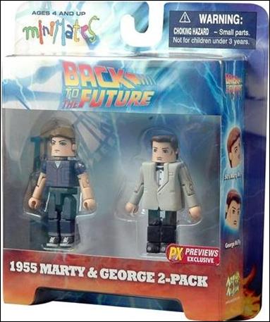 Back to the Future Minimates (Exclusives) figure 2 1955 Marty and George 2-Pack