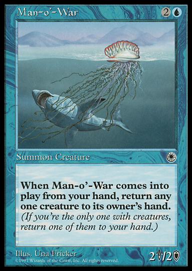Magic the Gathering: Portal (Base Set) card 59 Man-o'-War