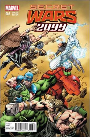 Secret Wars 2099 issue 3-B Mark Bagley 1:25 Cover
