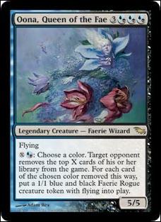 Magic the Gathering: Shadowmoor (Base Set) card 172 Oona, Queen of the Fae