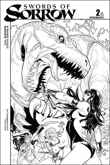 Swords of Sorrow issue 2-E Emanuela Lupacchino 1:20 Black & White Cover